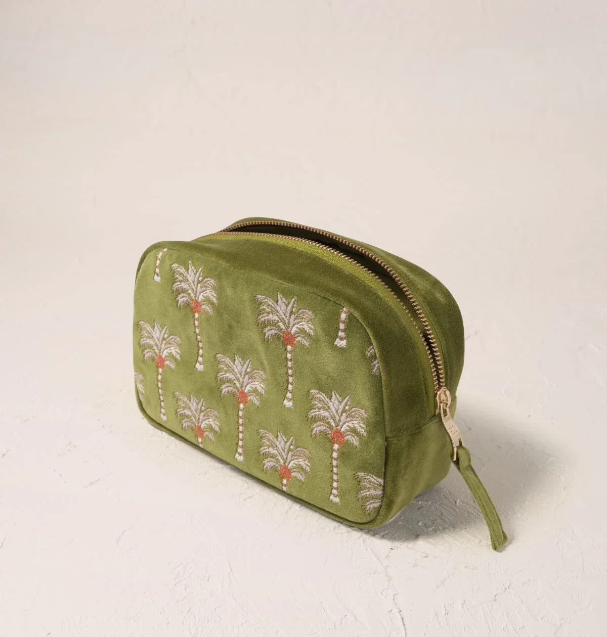 Palms Velvet Makeup Bag