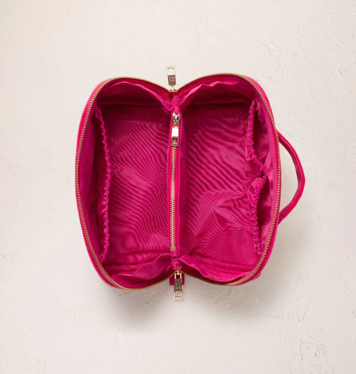 Palms Velvet Open Flat Makeup Bag