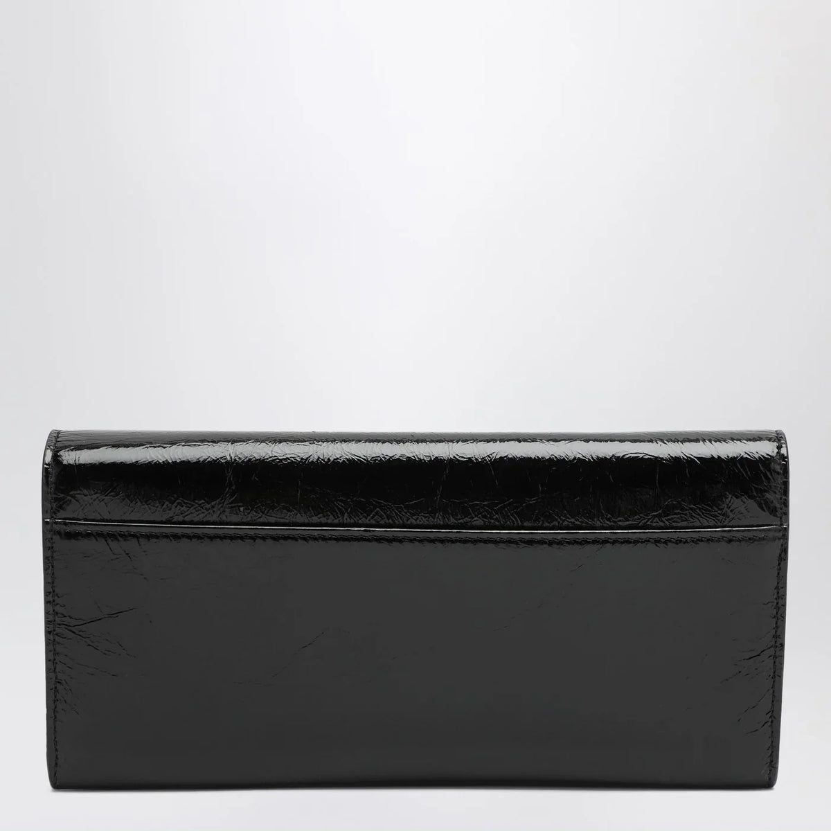 ROGER VIVIER - Belle Vivier black patent leather wallet with chain