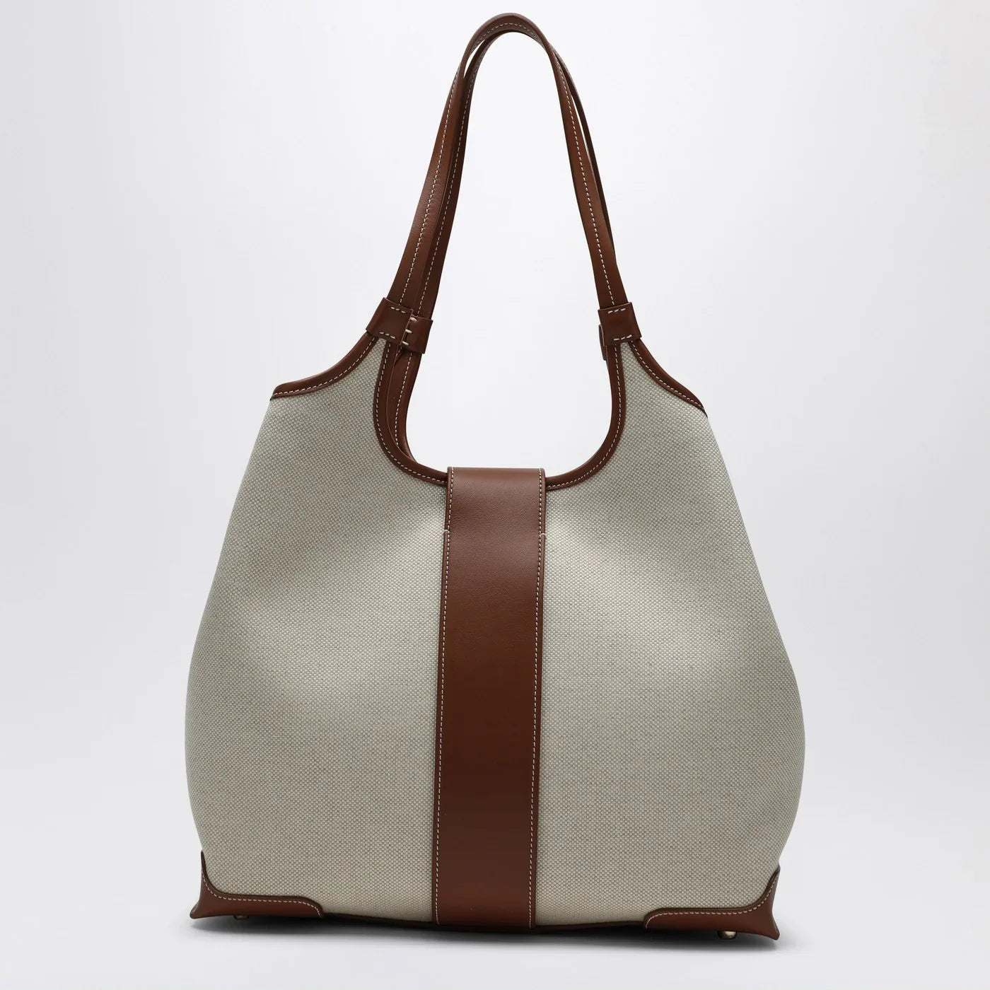 ROGER VIVIER - Viv' Choc Medium Shopping Bag natural coloured