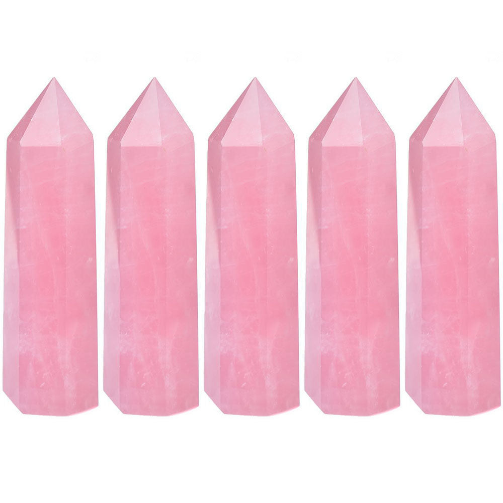 Rose Quartz Crystal Wand