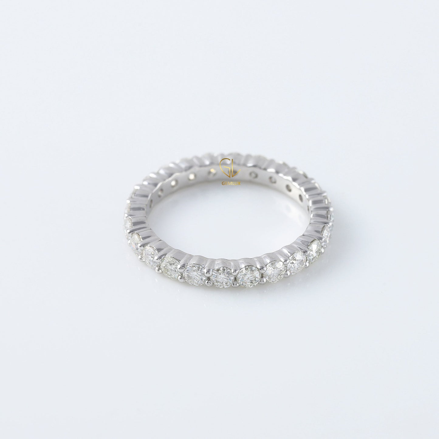 Round Cut Lab grown Diamond Eternity Band - Matching Band