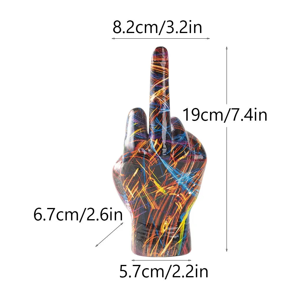 Graffiti Hand Resin Sculpture