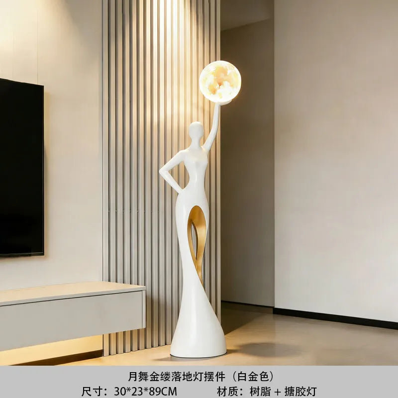 Large Floor Figure Resin Sculpture