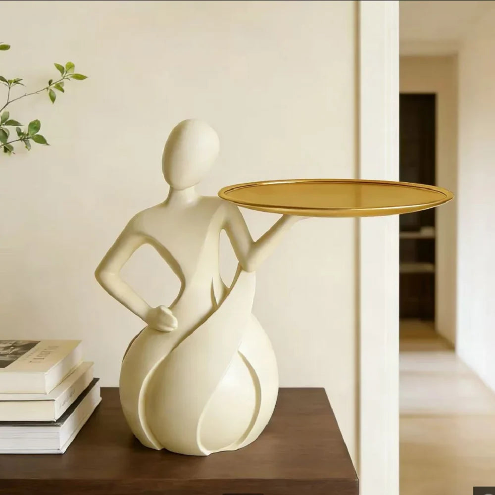 Abstract Figure Tray Sculpture