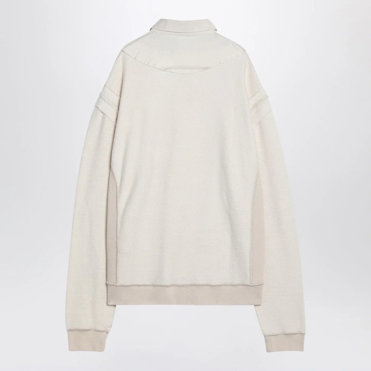 Maison Margiela - Distressed-effect ecru sweatshirt