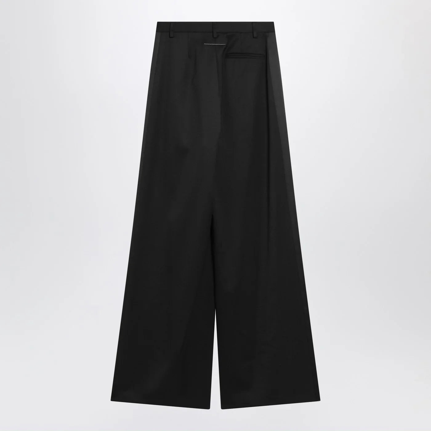 MM6 Maison Margiela - Black satin palazzo pants