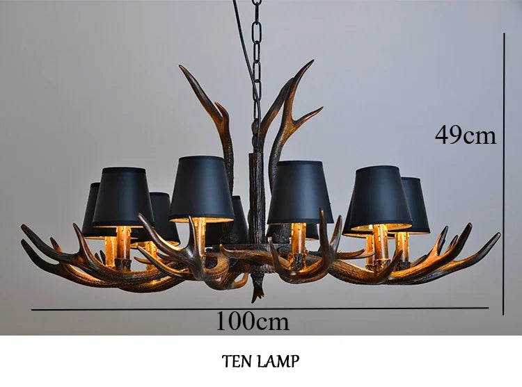 Resin Antler Chandelier