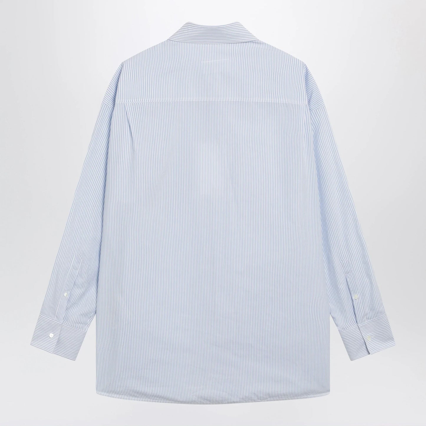 MM6 Maison Margiela - White/light blue striped cotton shirt
