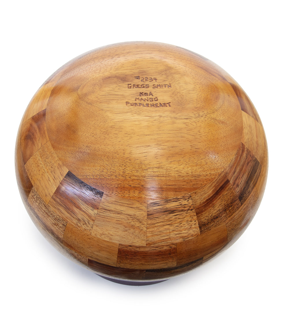 Segmented Koa Vessel 10" Petro by Gregg Smith