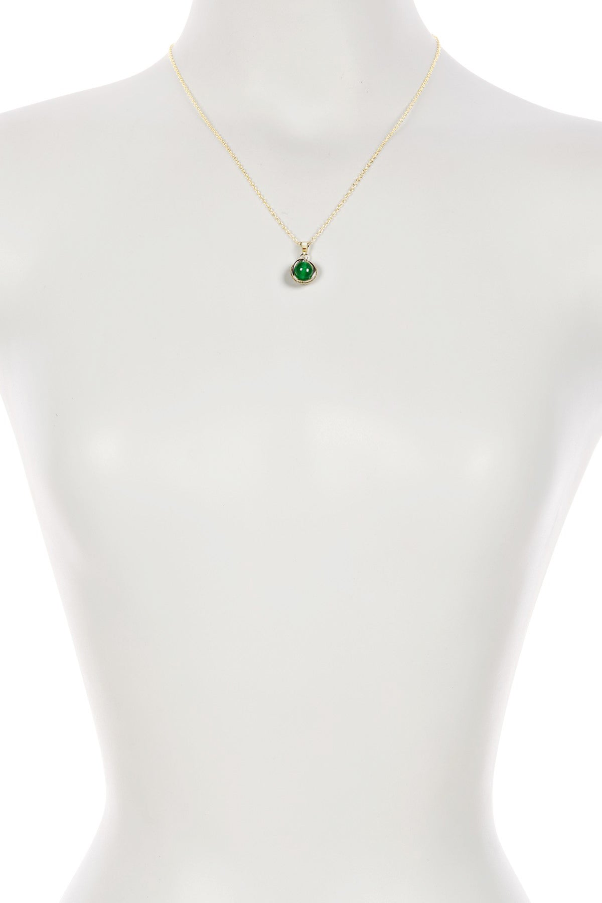 Green Agate Pendant Necklace - GP