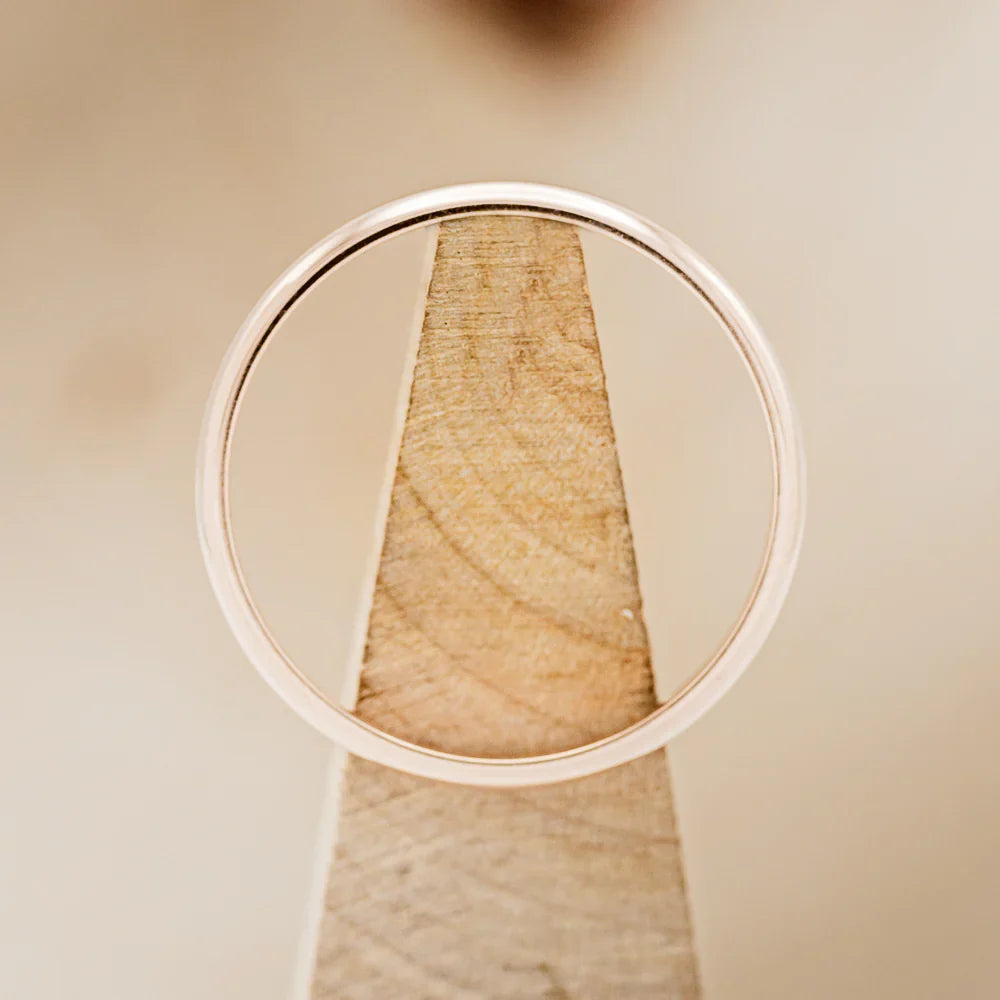 14K Gold Stacking Band - 14K Rose Gold - Size 7