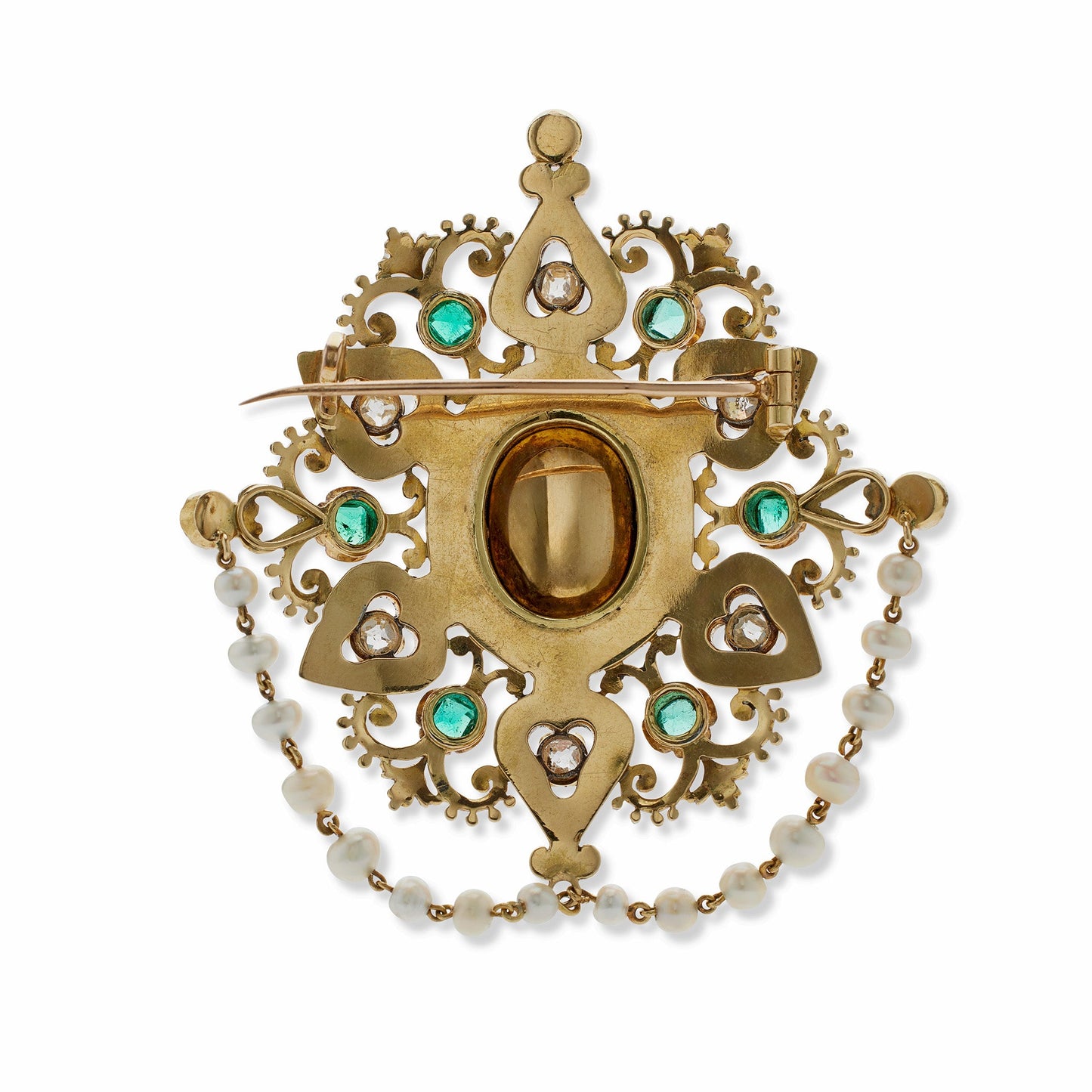 French Renaissance Revival "Holbeinesque" Demi-Parure