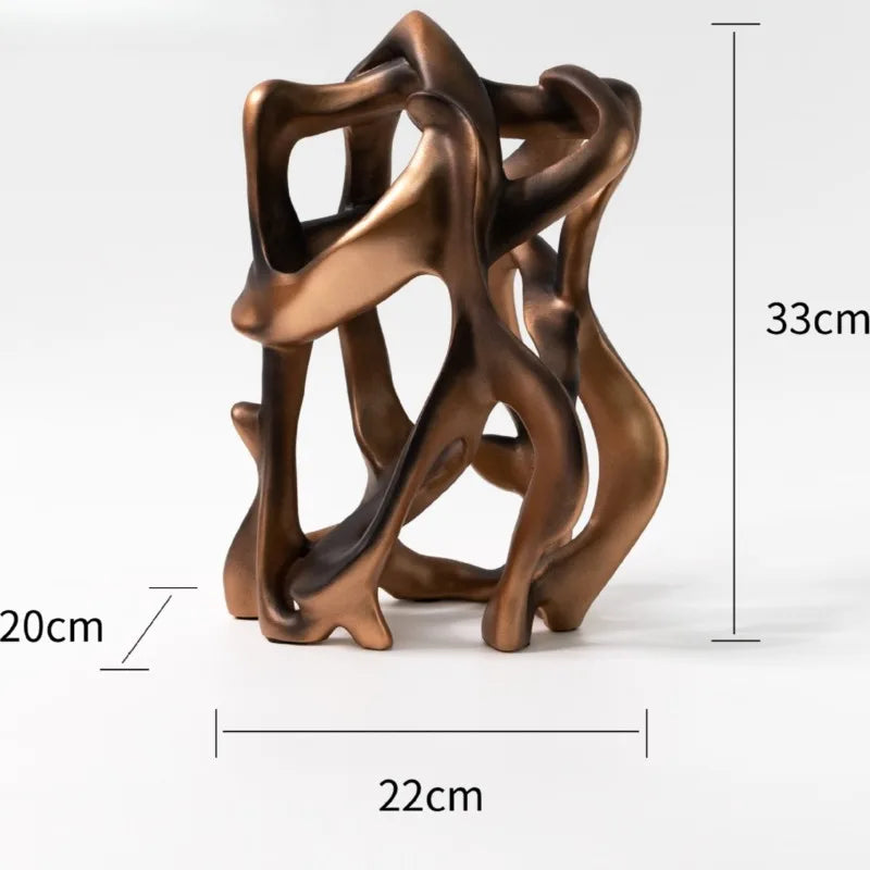 Hollow Abstract Organic Resin Sculpture