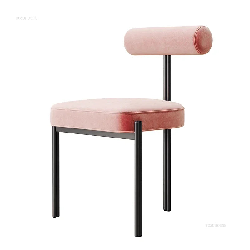 Nordic Three-Leg Upholstered Dining Chair