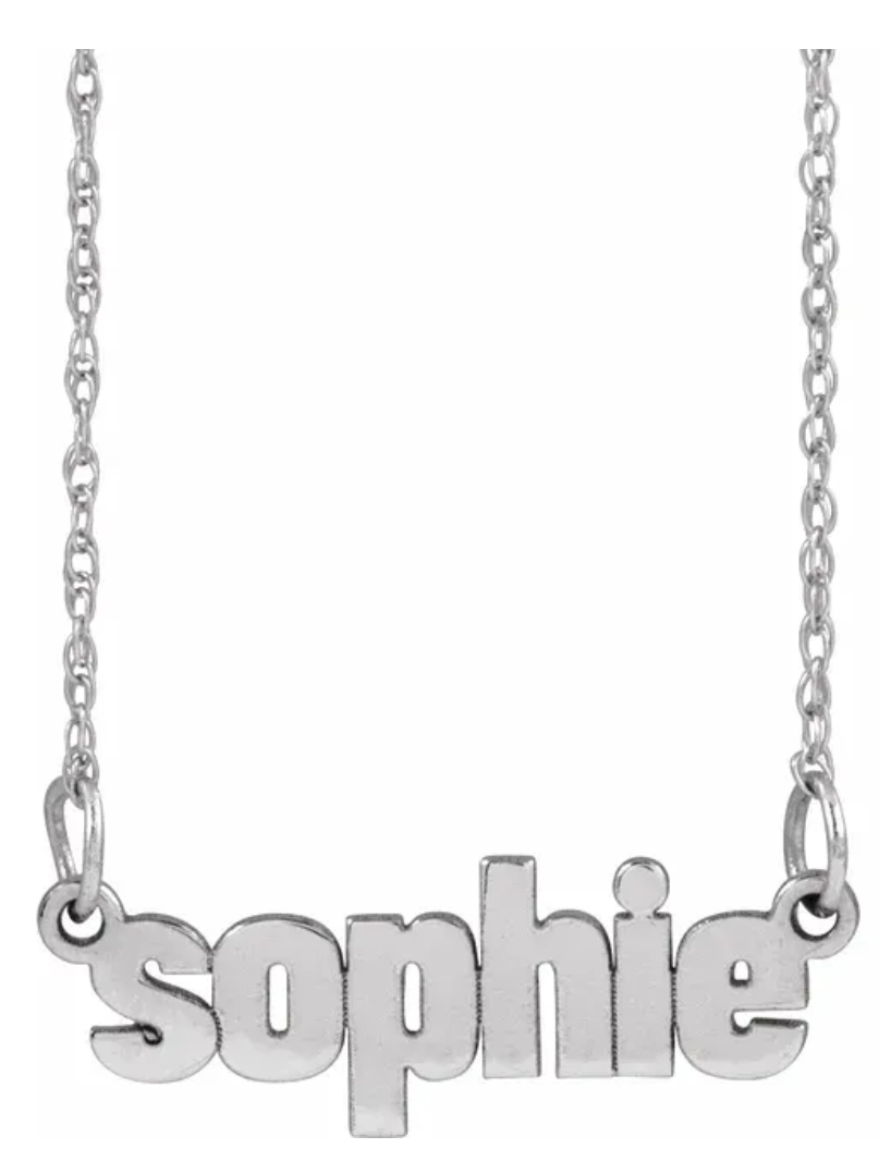 Nameplate Neckalce