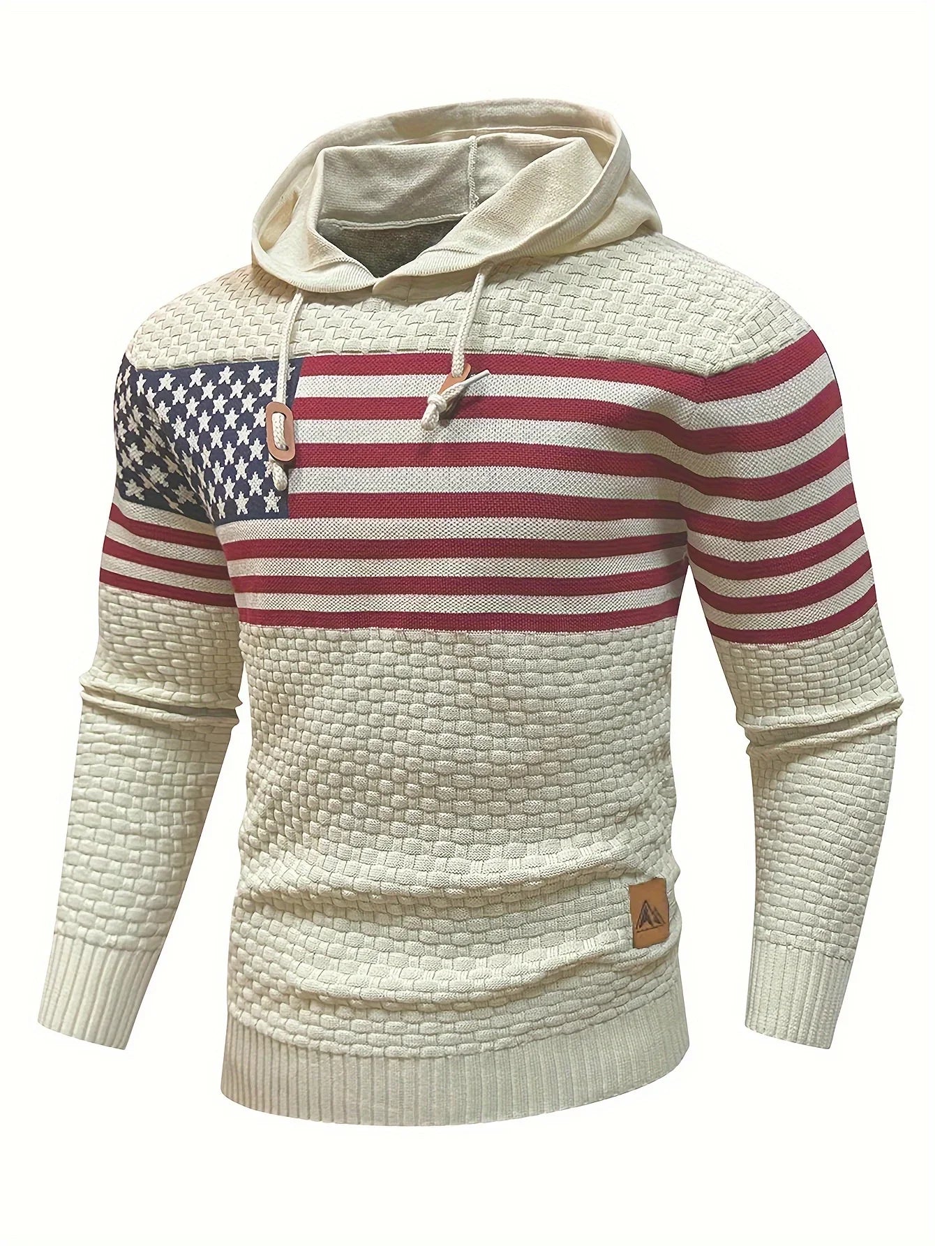 Heritage Stripe Knit Pullover Hoodie