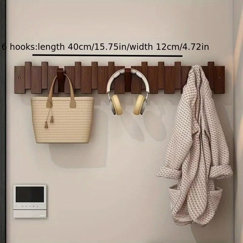Piano-Key Wall Hook Rack