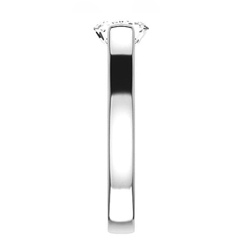 Solitaire Emerald-Cut Moissanite East West Bar Set Engagement Ring