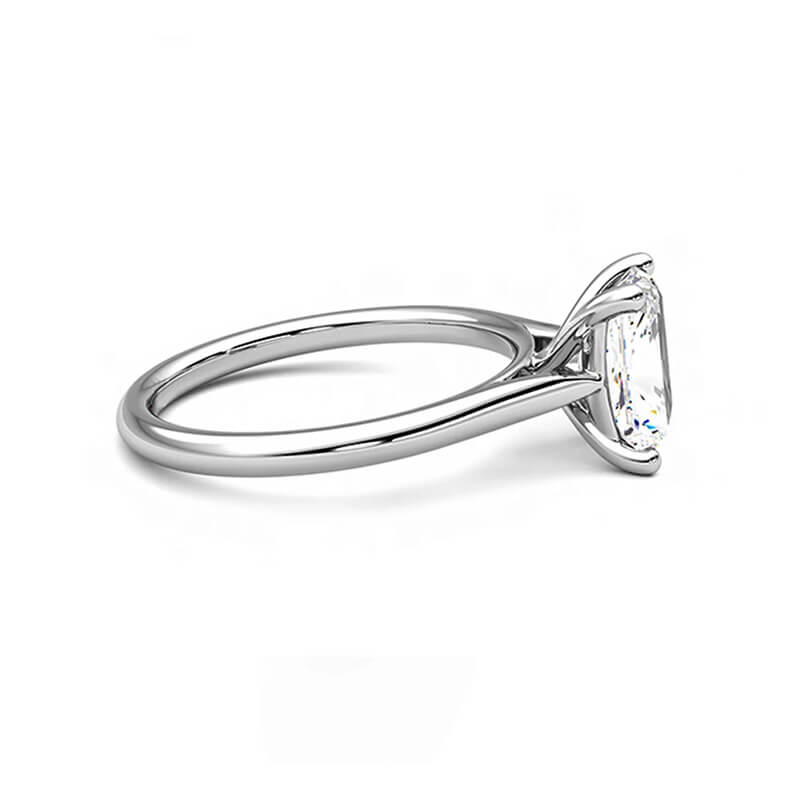 Solitaire Oval Cut Simulated Diamond Engagement Ring