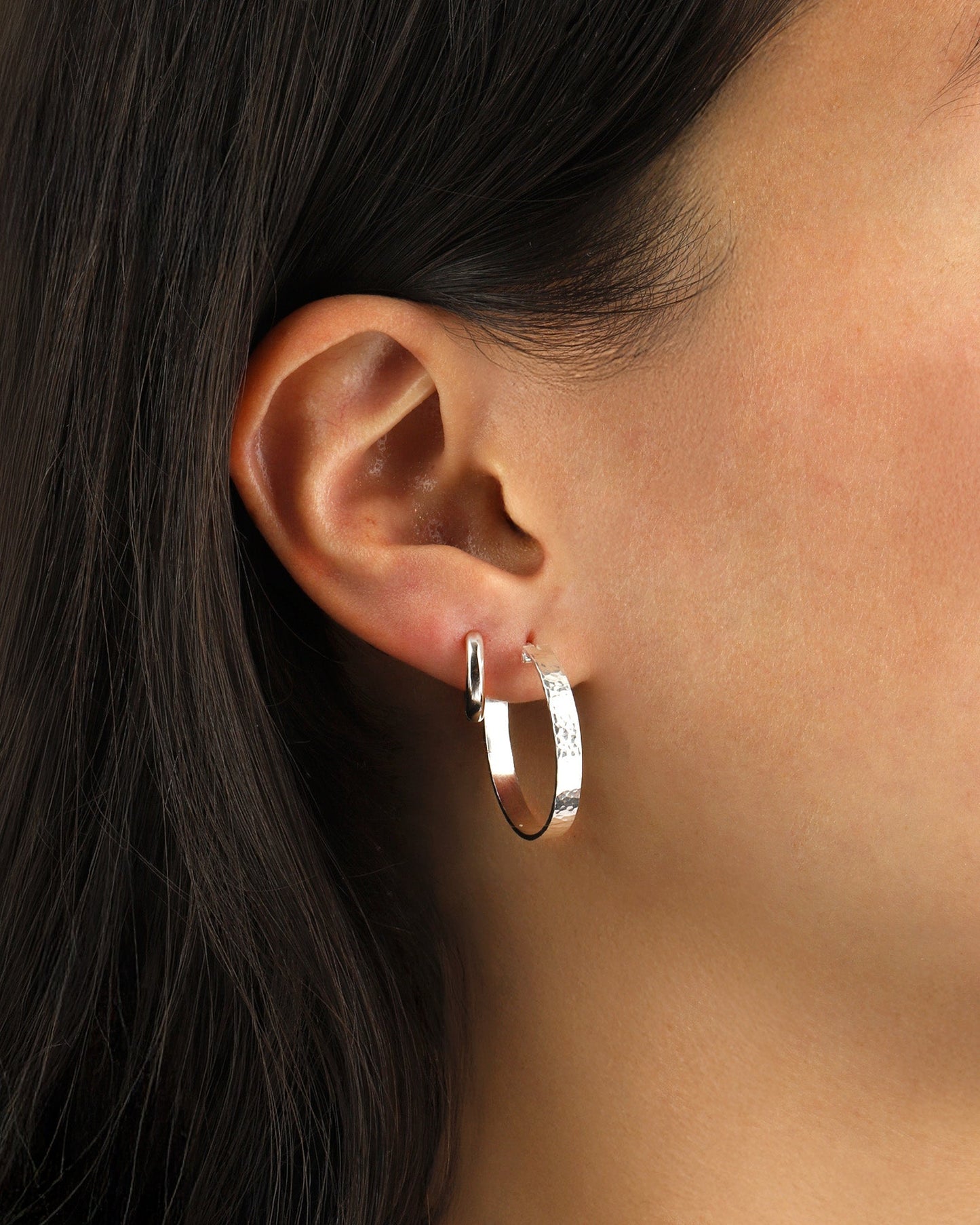 Hammered Hoops I 25mm
