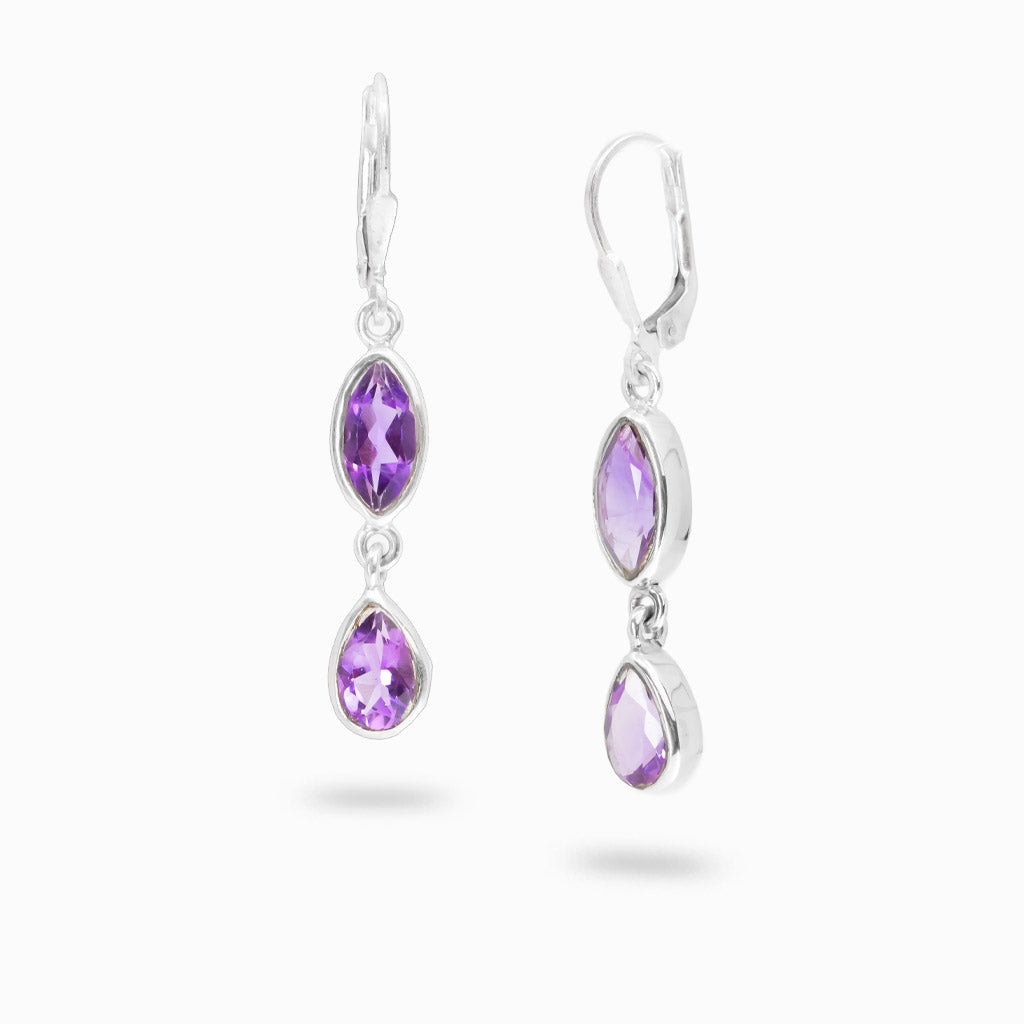 Amethyst Drop Earrings