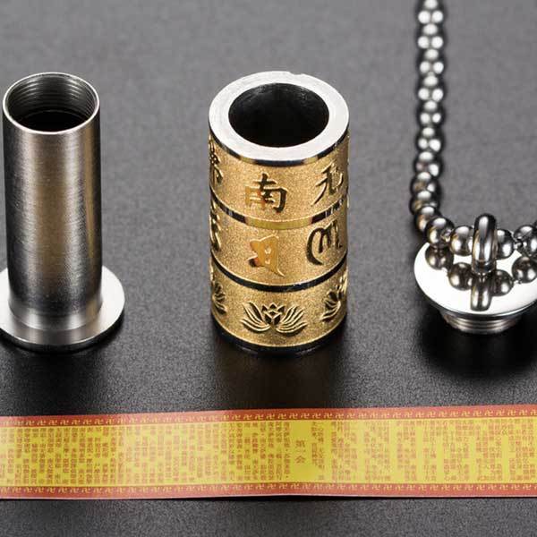 Tibetan Mani Mantra Pendant Necklace