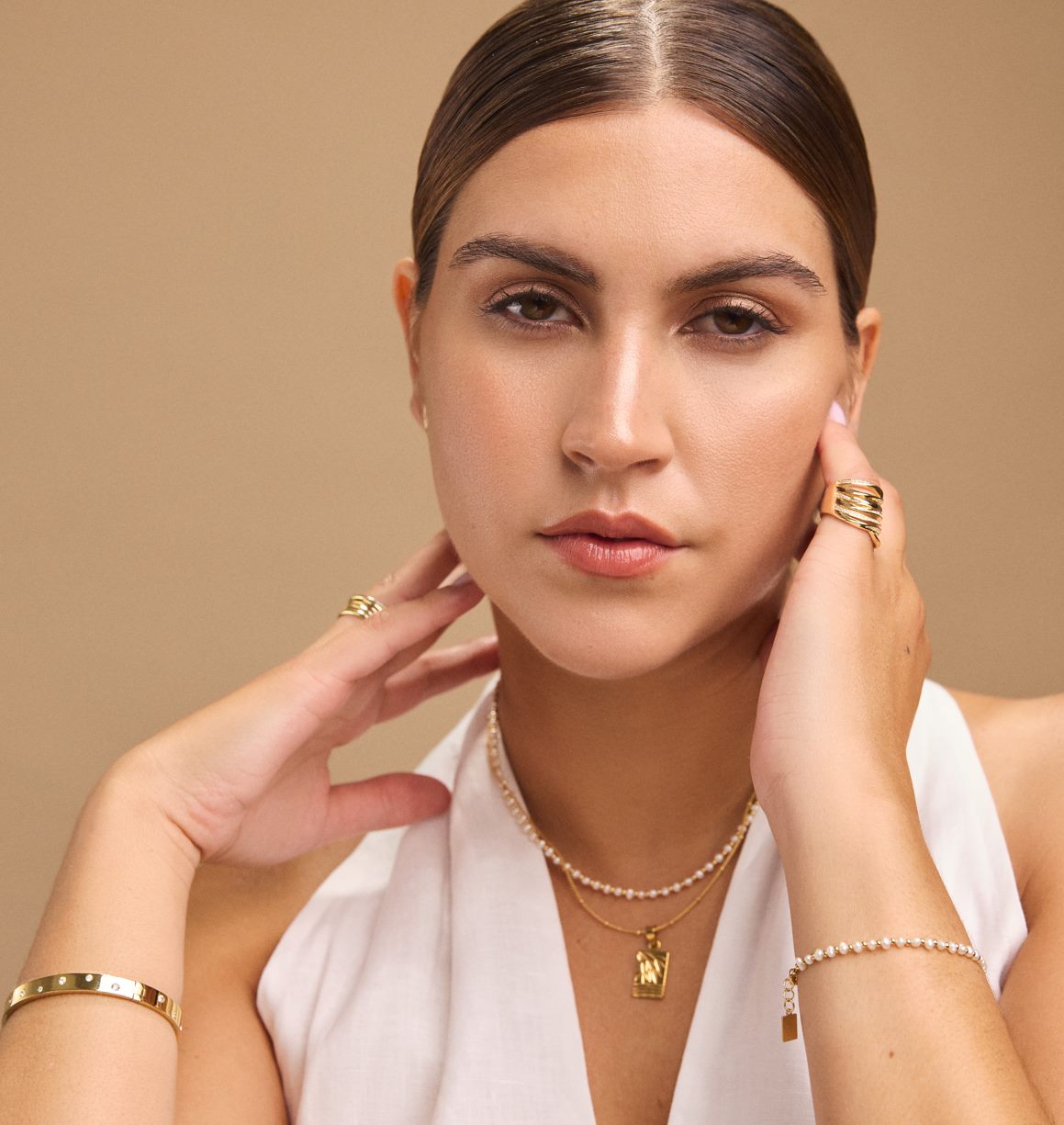 Paige in Palm Springs Gold Necklace