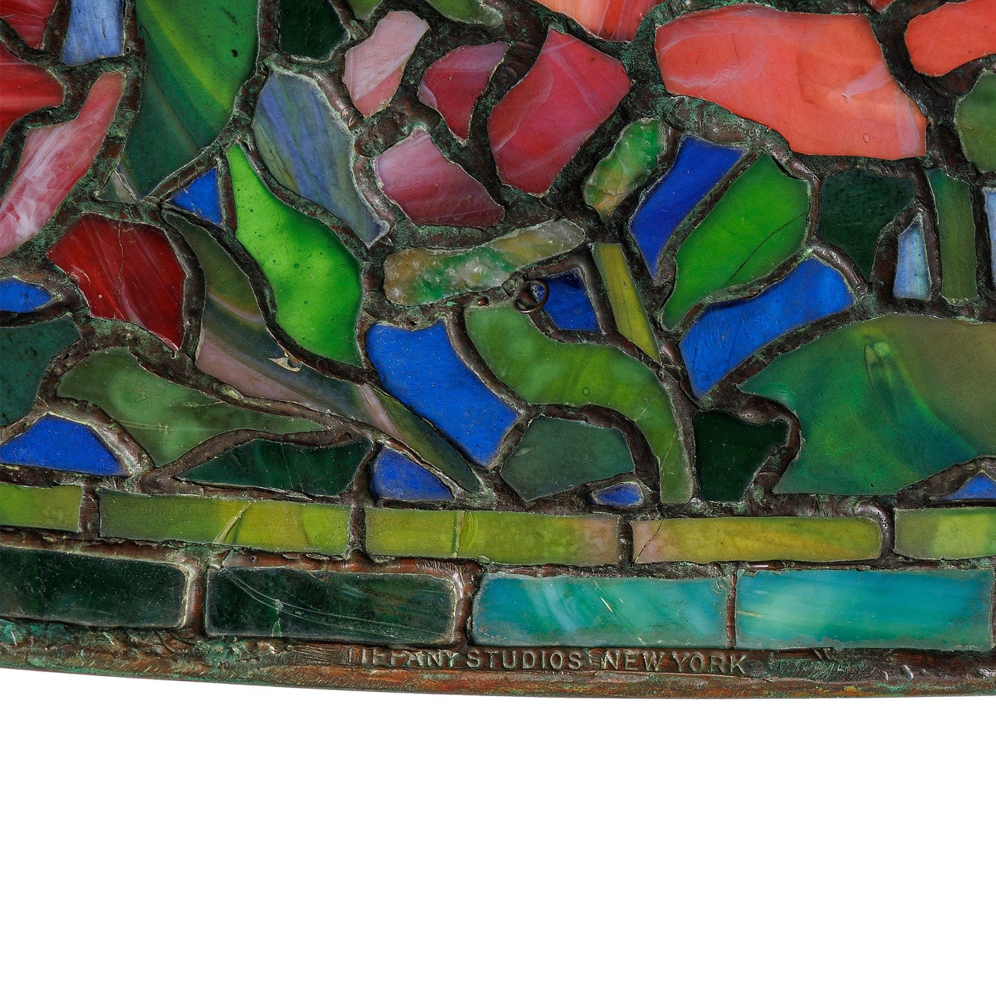 Tiffany Studios New York "Peony" Border Floor Lamp