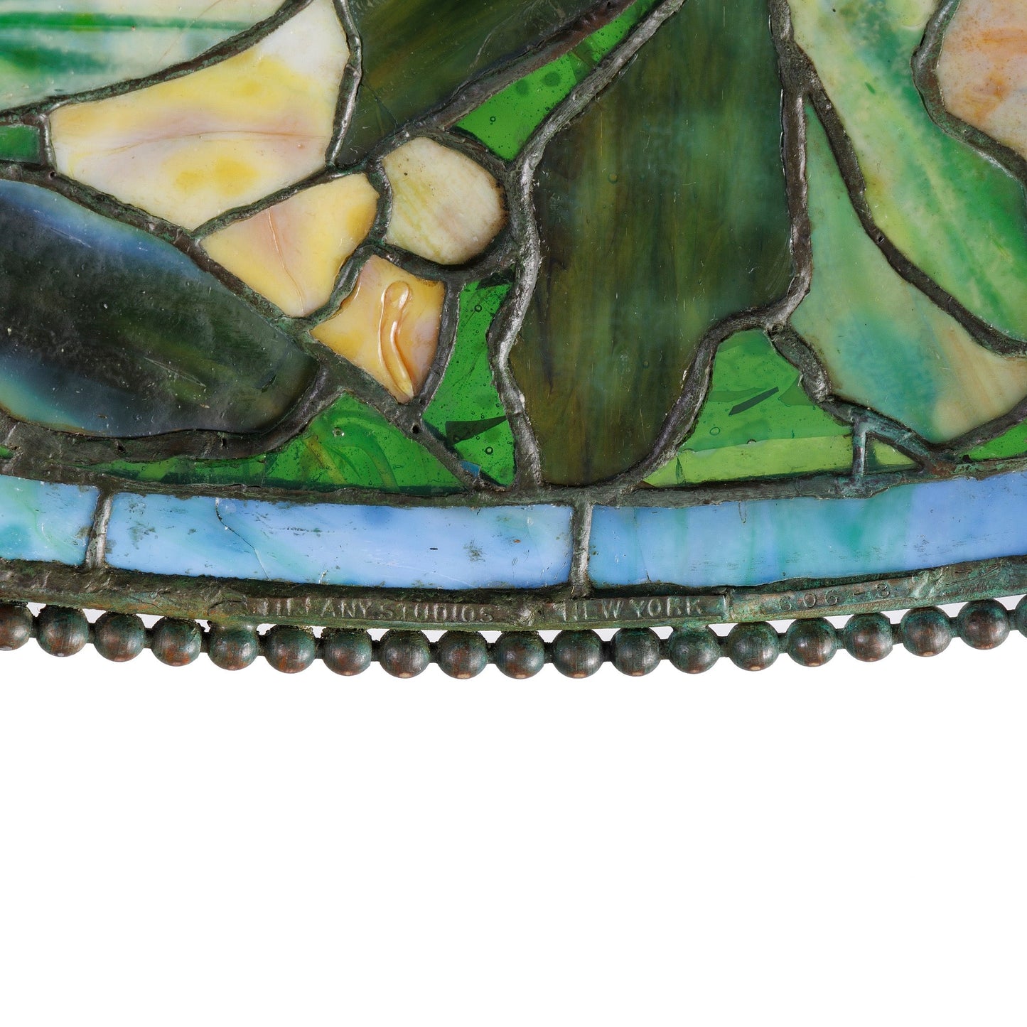 Tiffany Studios New York “Trumpet Creeper” Cone Chandelier