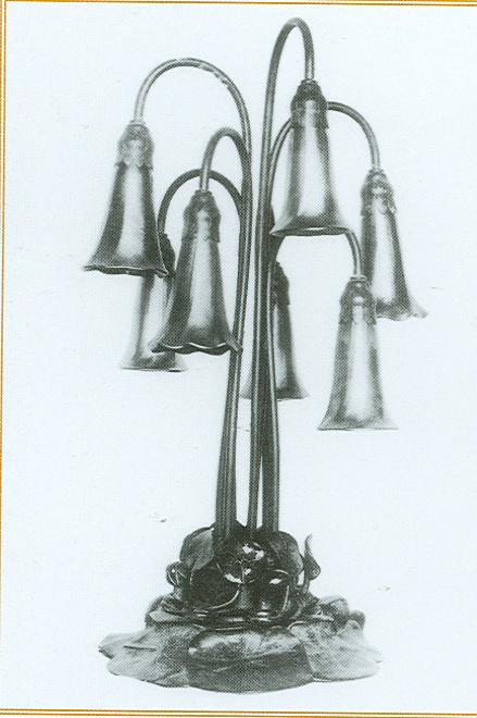 Tiffany Studios New York "Seven-light Lily” Table Lamp