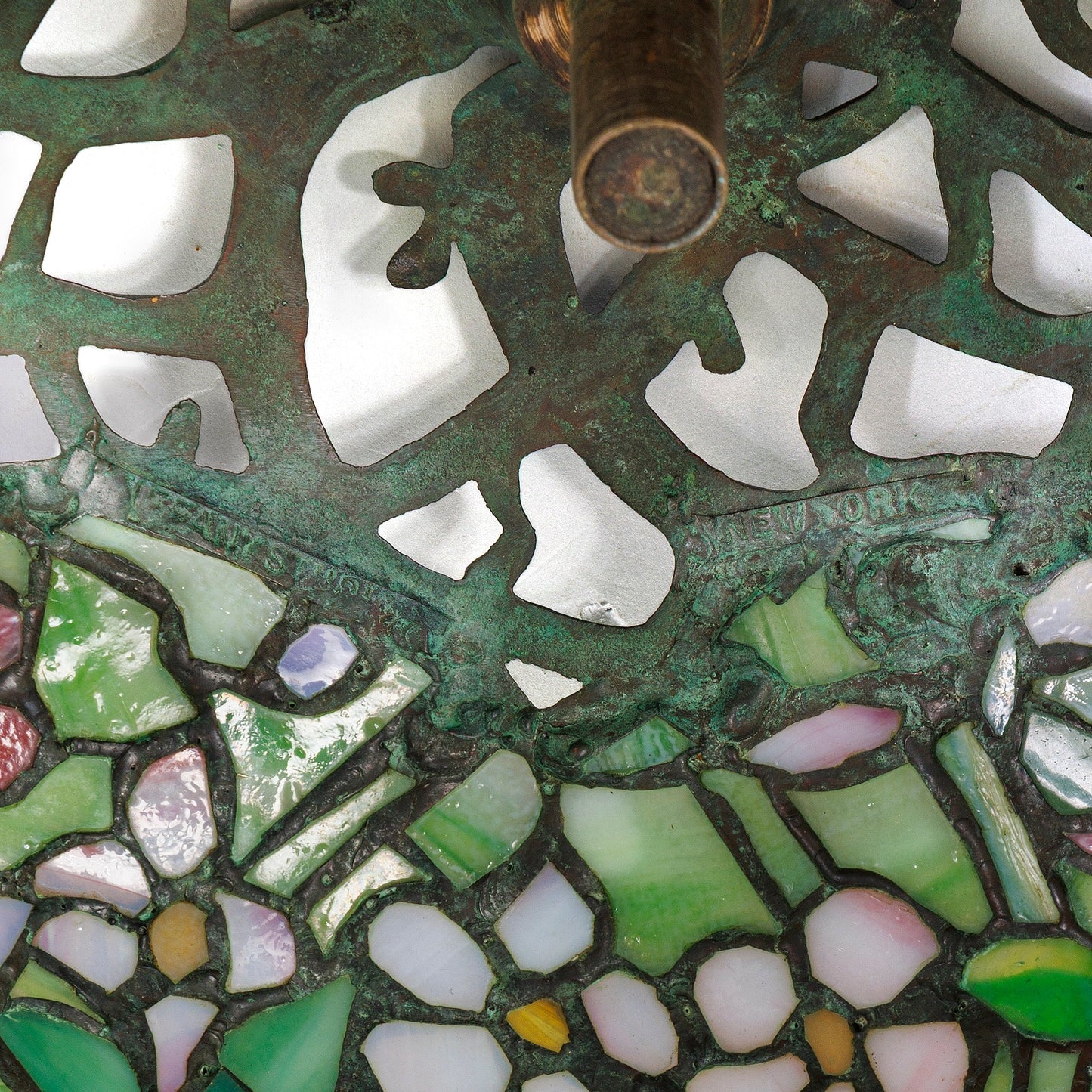Tiffany Studios New York Pony "Apple Blossom" Table Lamp