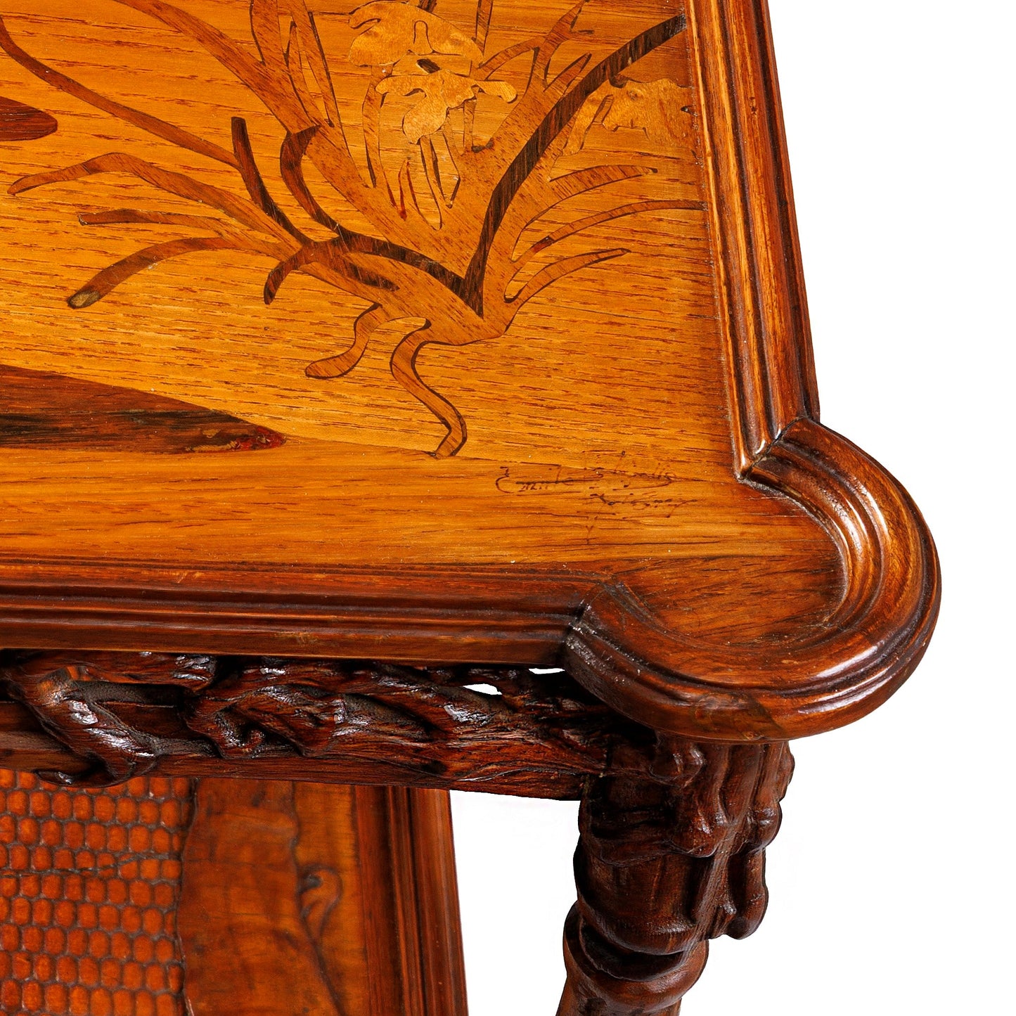 Émile Gallé "Hiver" Two-tiered Table