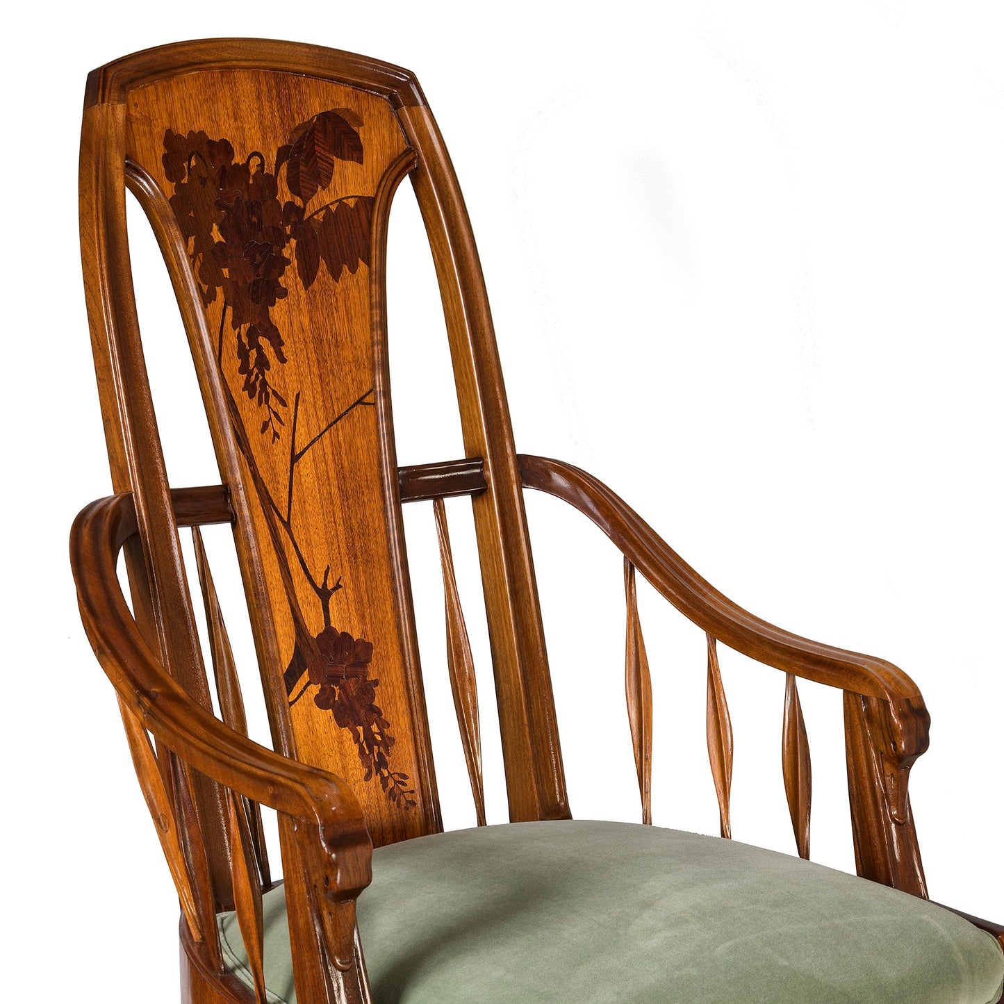 Louis Majorelle pair of 'Wisteria" Armchairs
