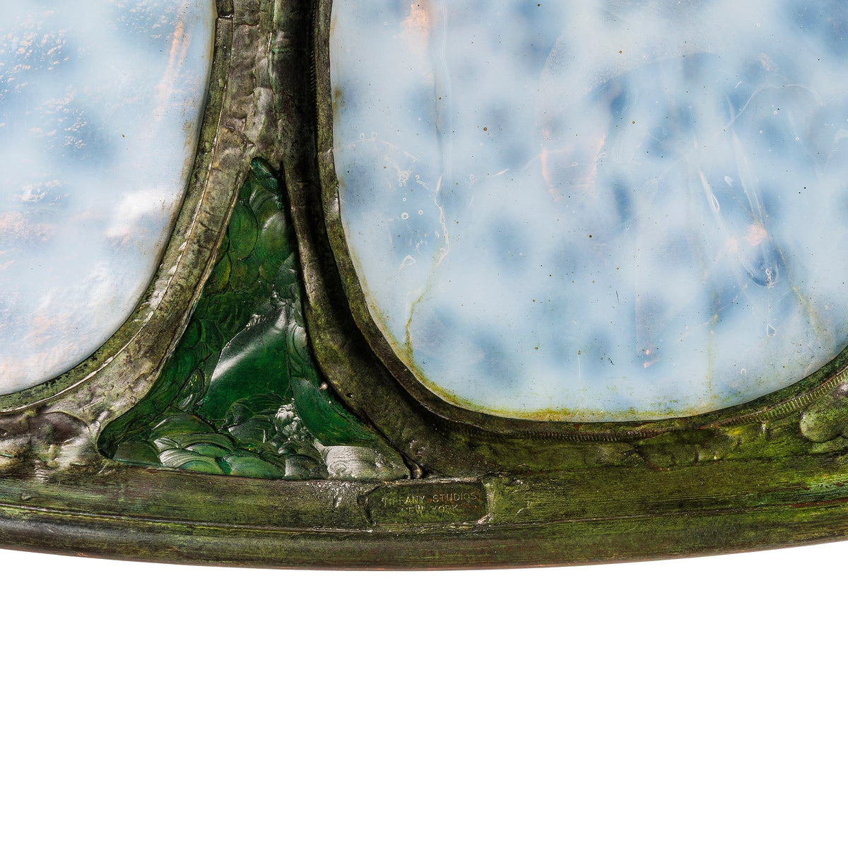 Tiffany Studios New York "Turtleback Tile" Chandelier