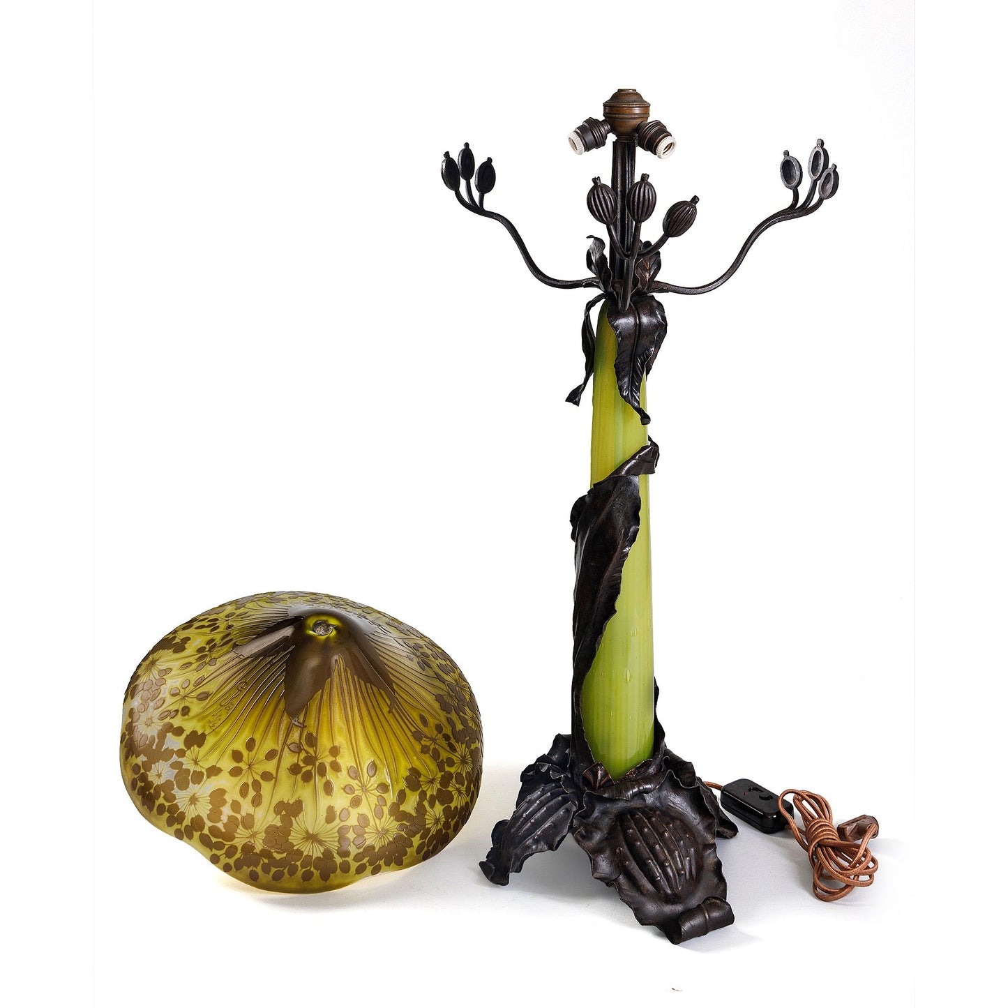 Émile Gallé "Umbel" Table Lamp