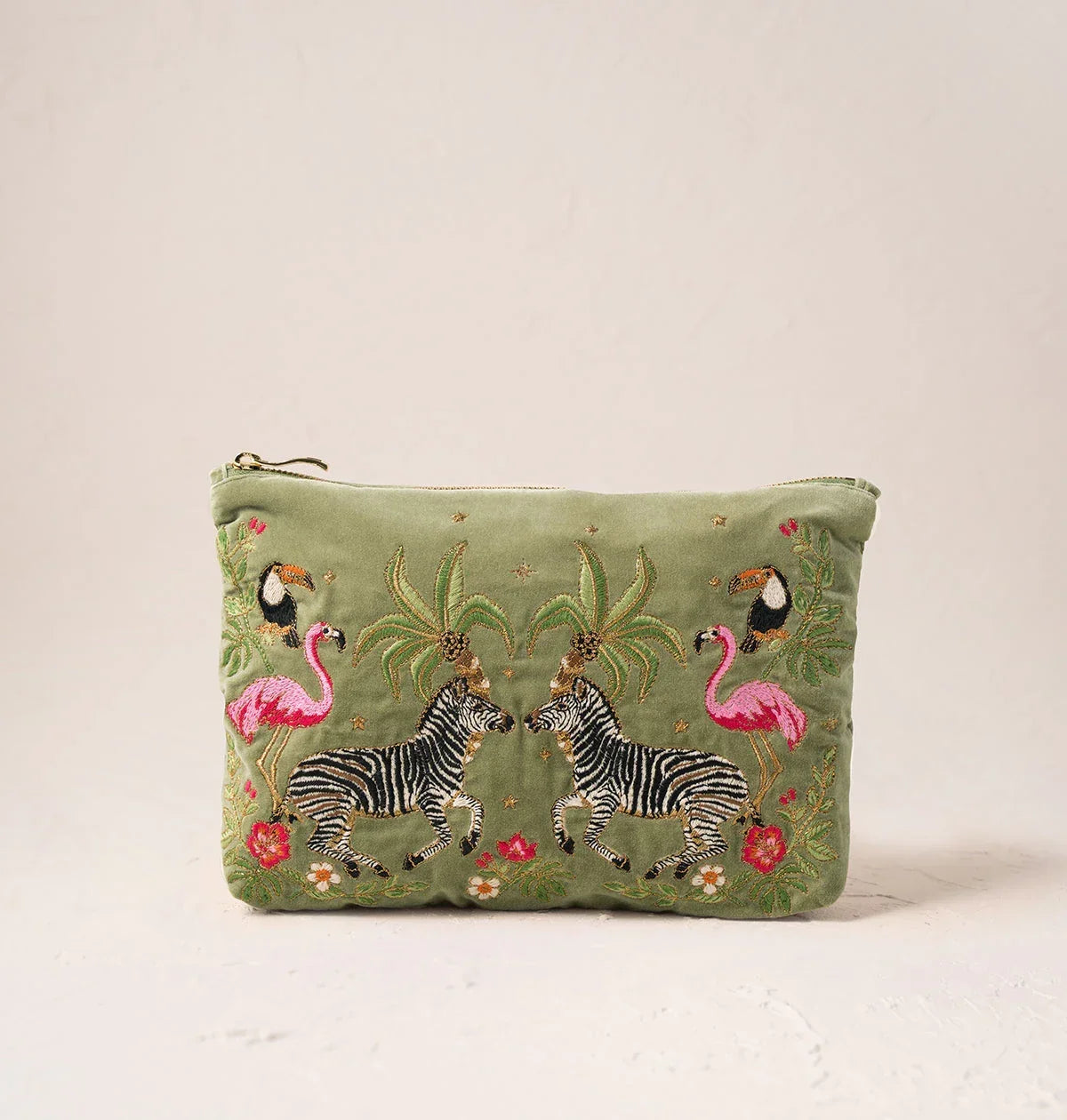 Wild Zebra Palm Everyday Pouch