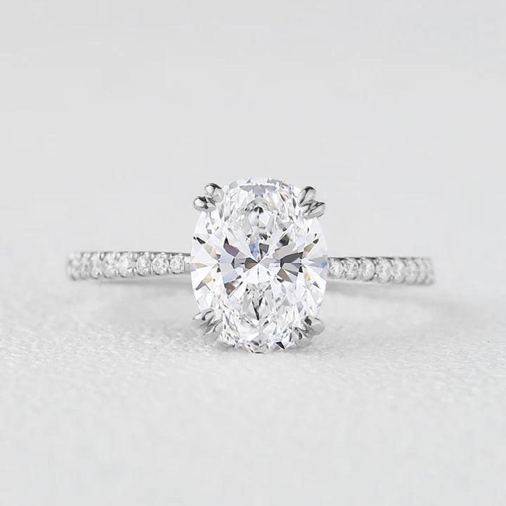 Victoria's Grace | 2CT Classic Oval Diamond Solitaire Engagement Ring