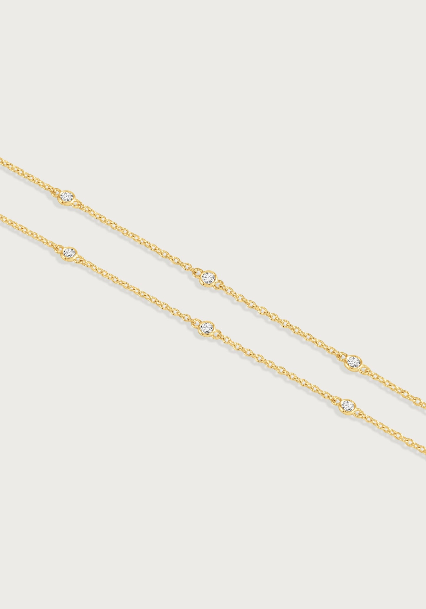 Gold Chain with Crystals