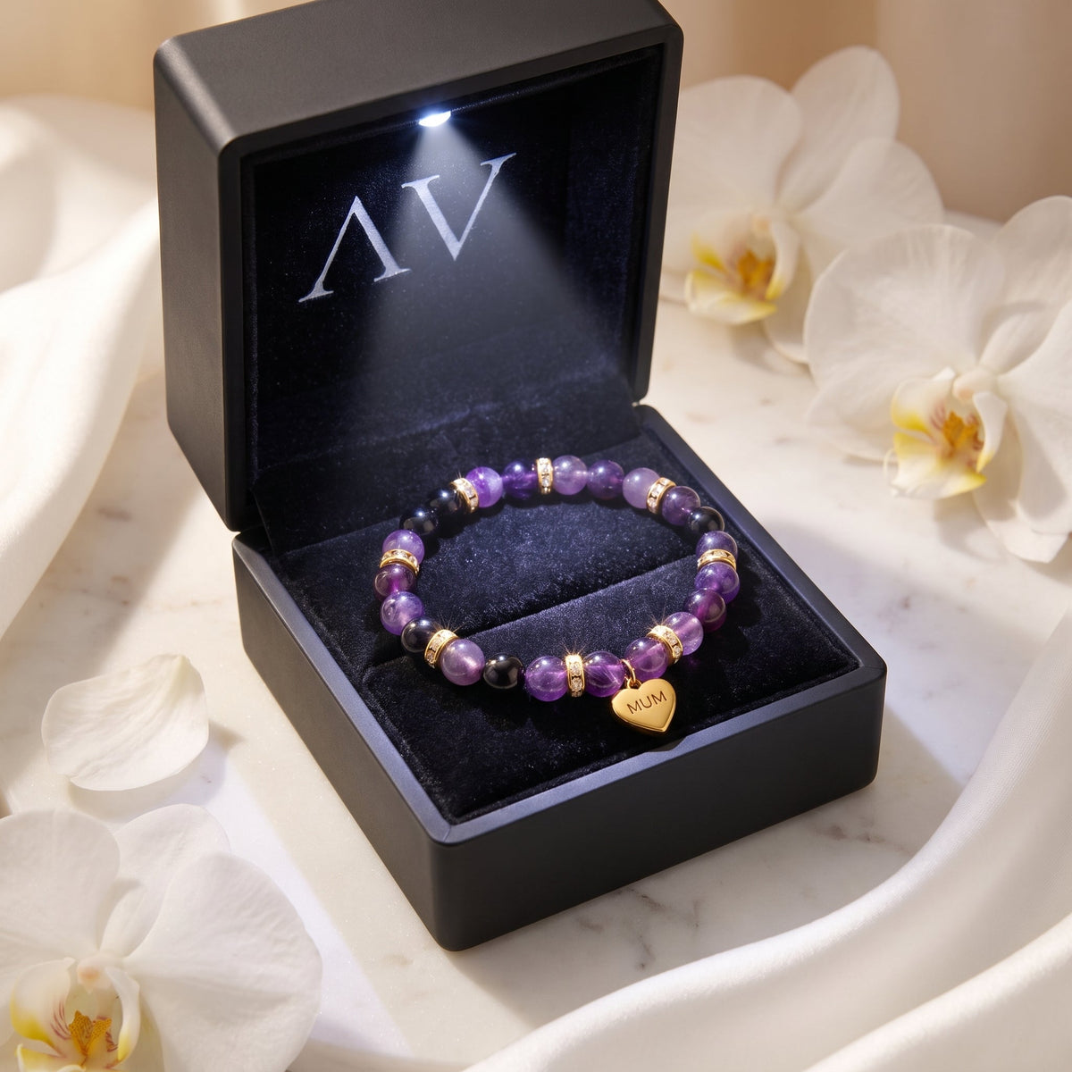 The Devoted Mama Amethyst Bracelet