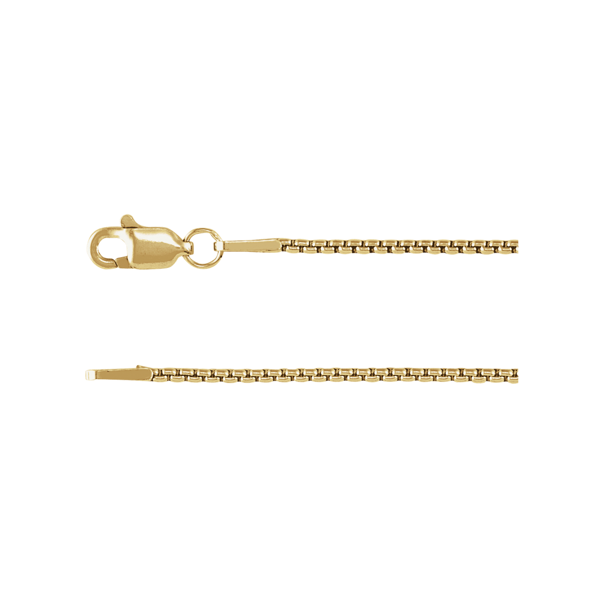Rounded Box Chain 1.25mm