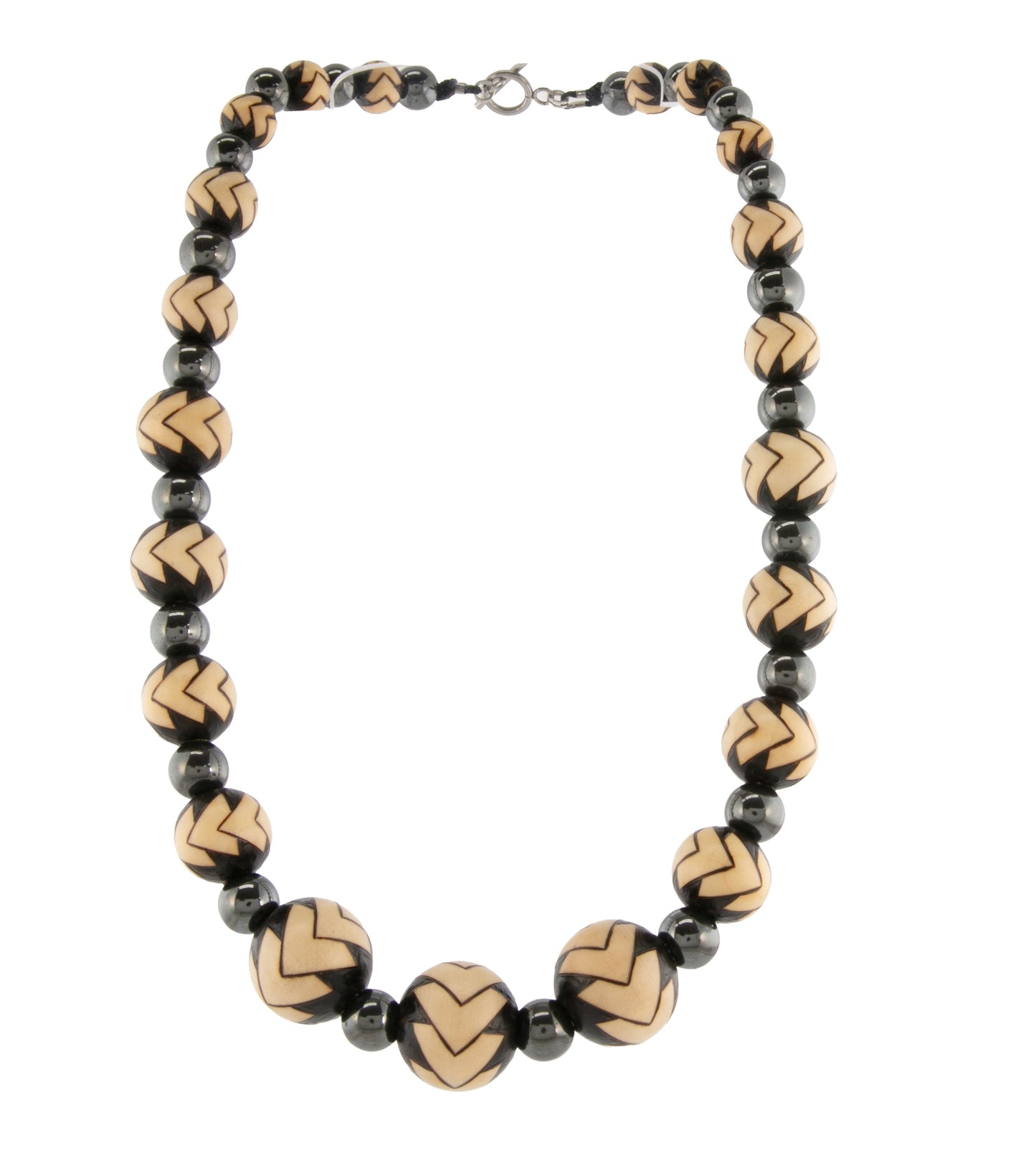 Pyrography Necklace - Large Beads