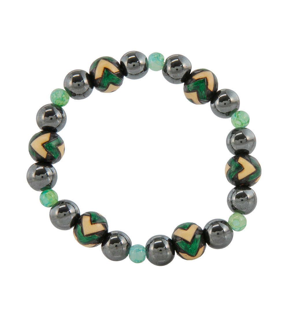 Pyrography Bracelet - Small Beads
