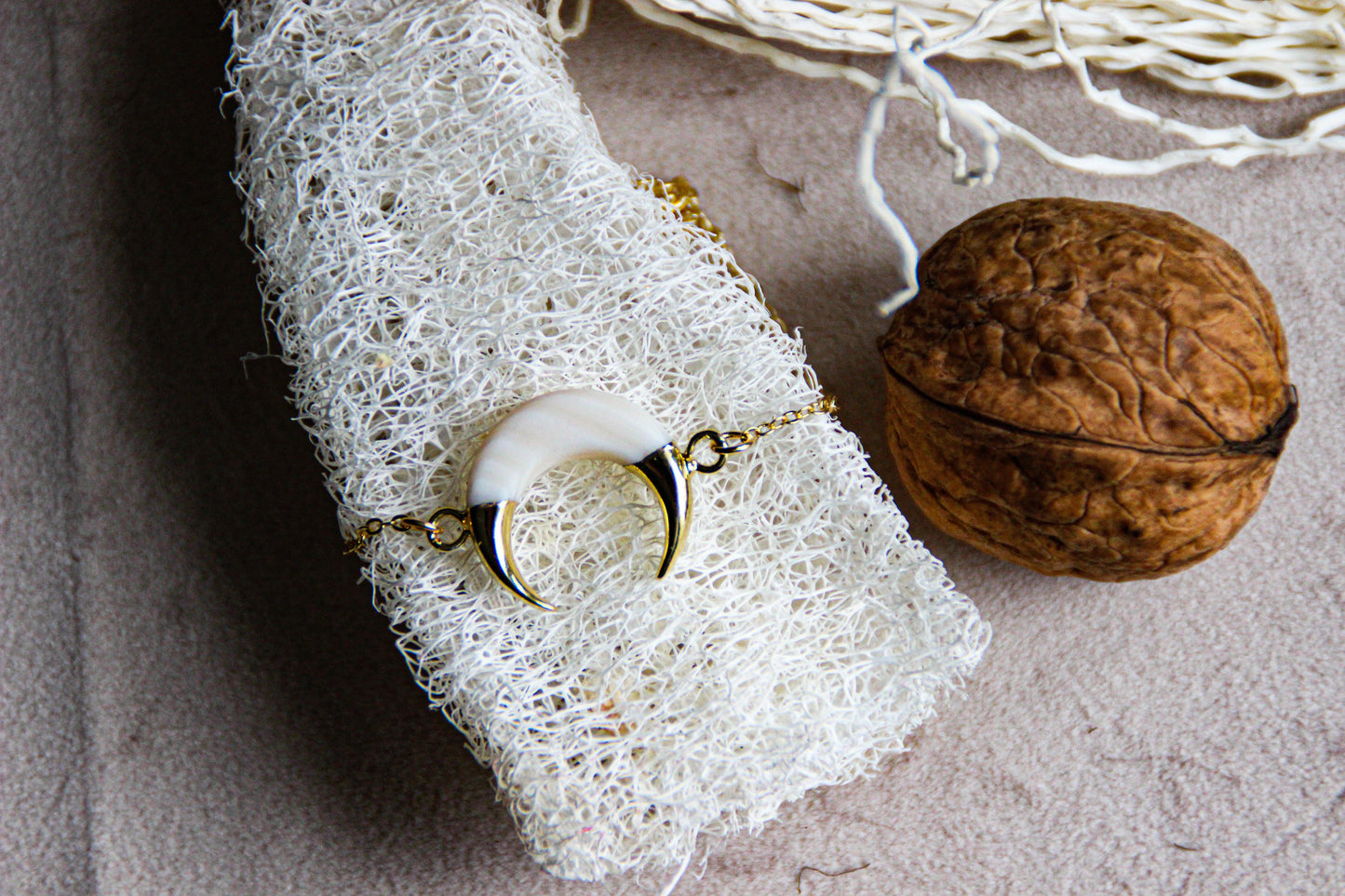 PARADISIAC half moon chain bracelet