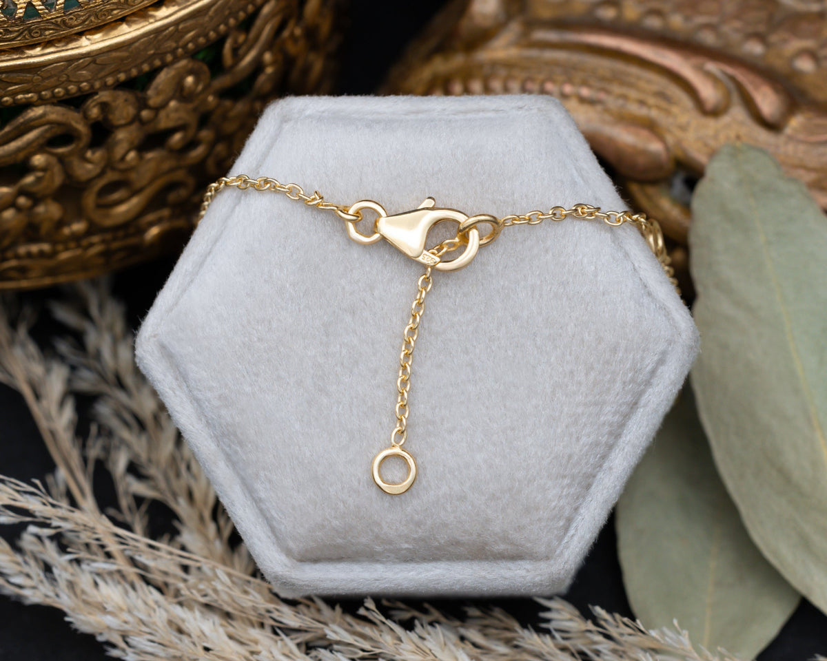 Luna Collection - Sun & Moon Pendant Necklace With Apatite Accents In 18K Gold Vermeil - By Jorge Revilla