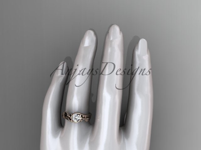 Nature Inspired Celtic Engagement Ring 1 Carat Lab Grown Diamond Ring Trinity Knot Ring IGI Certified