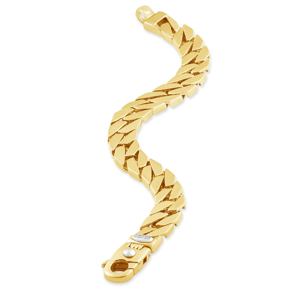 Braccio Men's 33 Gram Curb Link Solid Silver Bracelet 8.5"