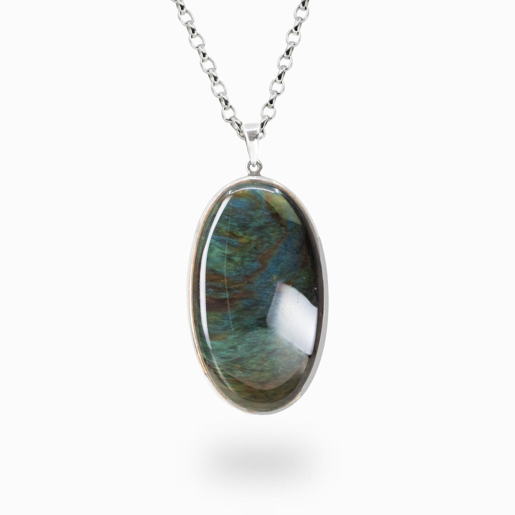 Mancha de Huichol Obsidian Necklace