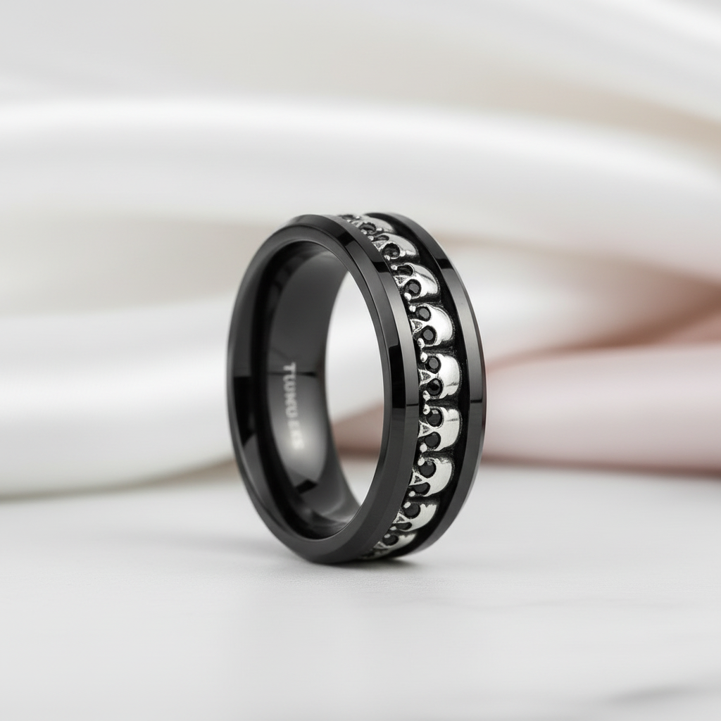Gothic Skull Ring Band