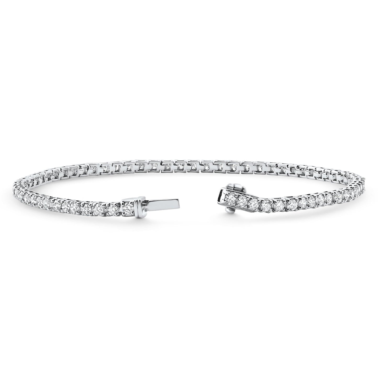 2 - 4Ct Diamond Tennis Bracelet 7" Lab Grown
